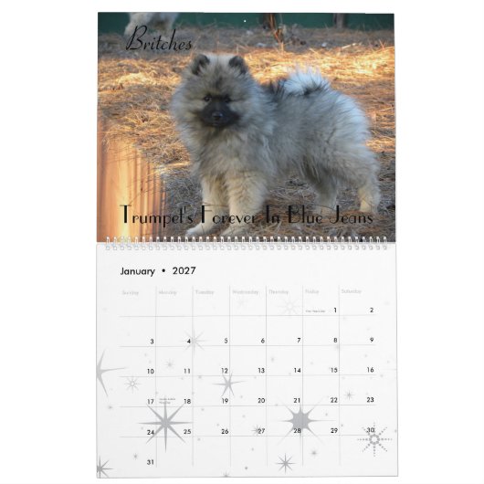 Trumpet Keeshond Kalender 2012 (Jan 2027)