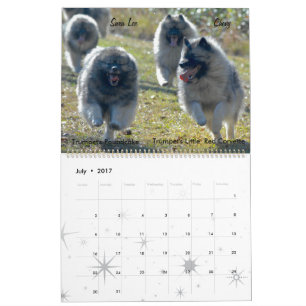 Trumpet Keeshond Kalender 2017