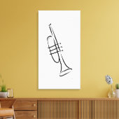 Trumpet Leinwanddruck (Insitu (Wohnzimmer))