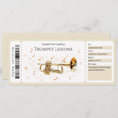  Trumpet Lessons Gift Certificate Einladung (Vorne/Hinten)