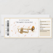  Trumpet Lessons Gift Certificate Einladung (Vorderseite)