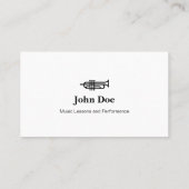 Trumpet-Logo - Visitenkarten Visitenkarte (Rückseite)