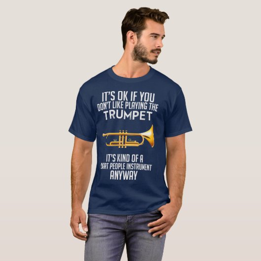 Trumpet Lover Trumpet Musician Jazz Lover Men T-Shirt (Vorne ganz)