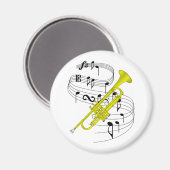 Trumpet Magnet (Vorderseite/Rückseite)