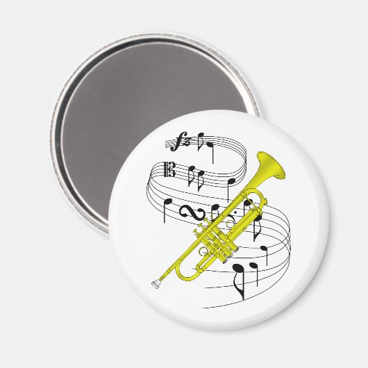 Trumpet Magnet (Vorderseite/Rückseite)