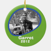 TRUMPET mit Foto Keramik Ornament (Hinten)