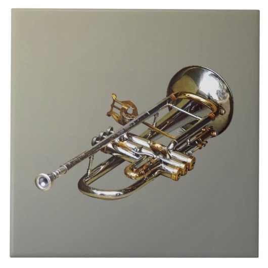Trumpet mit Lyre Fliese (Vorderseite)