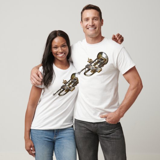 Trumpet mit Lyre T-Shirt (Unisex)