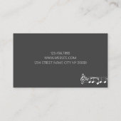 Trumpet Music Instructor Business Card Visitenkarte (Rückseite)