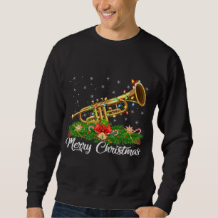 Trumpet Music Lover Matching Weihnachtsmannmütze T Sweatshirt