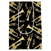 Trumpet Music Teacher Mittlere Geschenktüte (Rückseite)