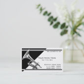 Trumpet Music Visitenkarte (Stehend Vorderseite)