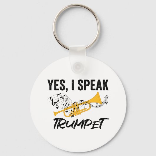 Trumpet Musical Instrument | Trumpet Band Gift Schlüsselanhänger (Vorderseite)