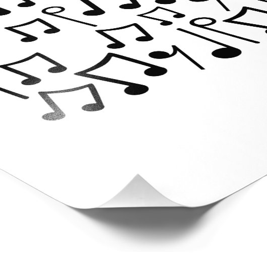 Trumpet Musical Notes Trumpeter Brass Musician Fotodruck (Ecke)