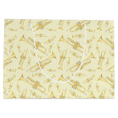 Trumpet Musician Band Lehrer Große Geschenktasche Geschenktüte (Rückseite)