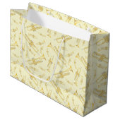 Trumpet Musician Band Lehrer Große Geschenktasche Geschenktüte (Vorderseite Schrägansicht)