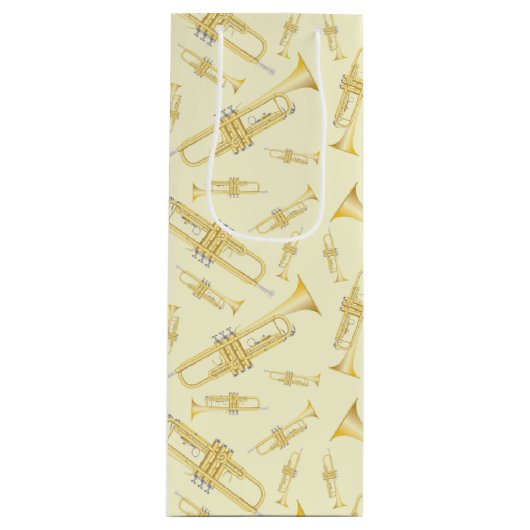 Trumpet Musician Band Teacher Geschenktüte Für Weinflaschen (Vorderseite)