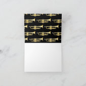Trumpet Musician Band Teacher Note Card (Innenseite)