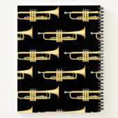 Trumpet Musician Band Teacher Notebook Notizblock (Rückseite)