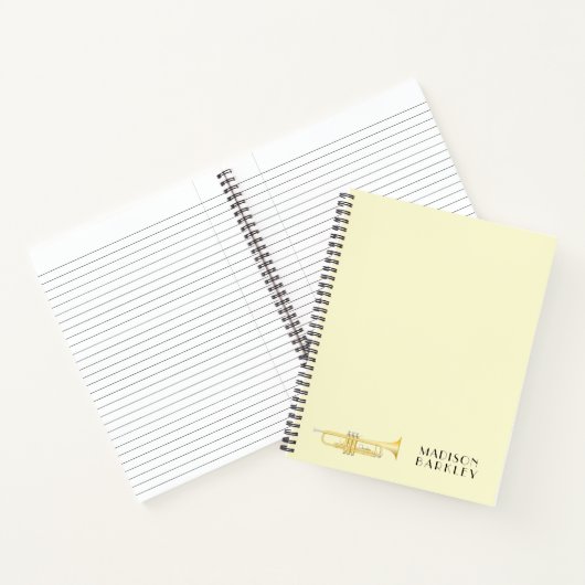 Trumpet Musician Band Teacher Notebook Notizblock (Innenseite)