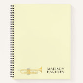 Trumpet Musician Band Teacher Notebook Notizblock (Vorderseite)