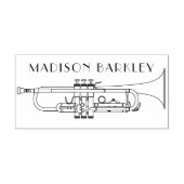 Trumpet Musician Band Teacher Rubber Briefmarke Gummistempel (Prägung)