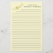Trumpet Musician Teacher Stationery Briefpapier (Vorderseite)