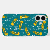 Trumpet Musiknoten Pattern Case-Mate iPhone Hülle (Rückseite (Horizontal))