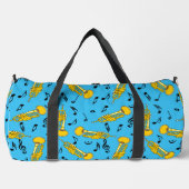 Trumpet Musiknoten Pattern Duffle Bag (Vorderseite)