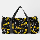 Trumpet Musiknoten Pattern Duffle Bag (Rückseite)