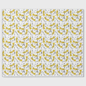 Trumpet Musiknoten Pattern Geschenkpapier (Flach)