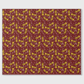 Trumpet Musiknoten Pattern Geschenkpapier (Flach)