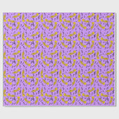 Trumpet Musiknoten Pattern Geschenkpapier (Flach)