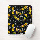 Trumpet Musiknoten Pattern Mousepad (Mit Mouse)
