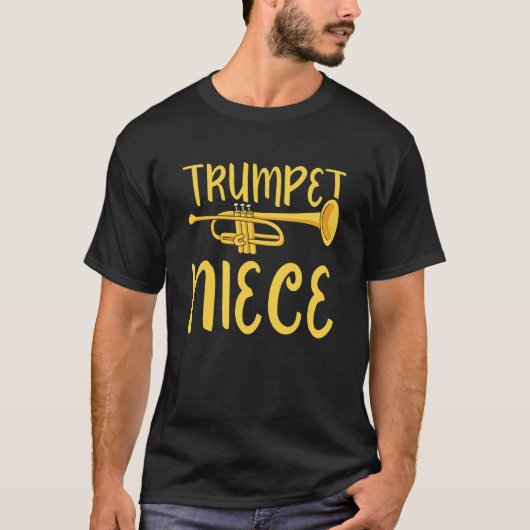 Trumpet Niece Instrument Trumpeter Musician Player T-Shirt (Vorderseite)