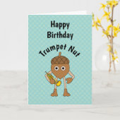 Trumpet Nut Text Birthday Card Karte (Gelbe Blume)