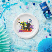 Trumpet Player Art Work Pappteller (Party)