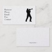 Trumpet Player Business Card Visitenkarte (Vorne/Hinten)