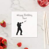 Trumpet Player Custom Geburtstag Serviette (Beispiel)