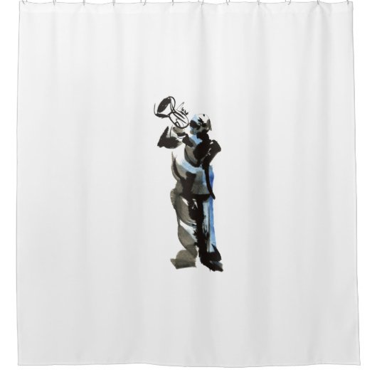 Trumpet Player Duschvorhang (Vorderseite)