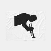 Trumpet Player Fleecedecke (Vorderseite (Horizontal))