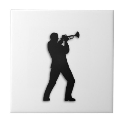 Trumpet Player Fliese (Vorderseite)