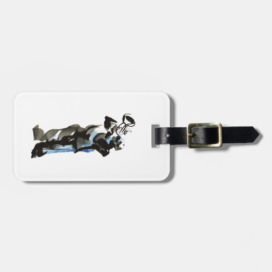 Trumpet Player Gepäckanhänger (Vorderseite horizontal)