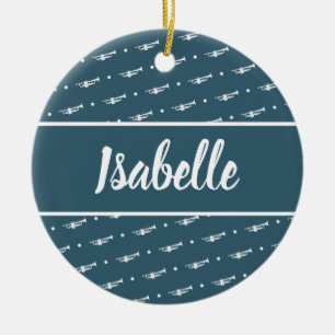 Trumpet Player Geschenk Custom Personalisiert Musi Keramik Ornament