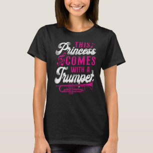 Trumpet Player Girl Vintag, diese Prinzessin kommt T-Shirt