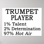 Trumpet Player Hot Air Poster (Vorne)