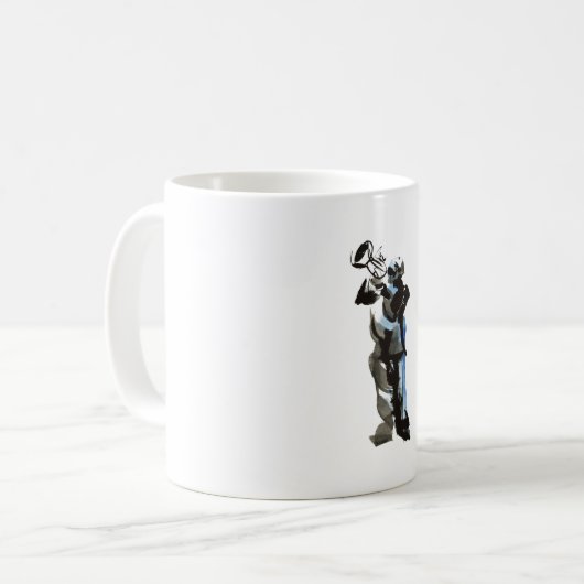 Trumpet Player Kaffeetasse (Vorderseite Links)
