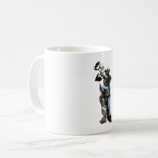 Trumpet Player Kaffeetasse (Vorderseite Links)