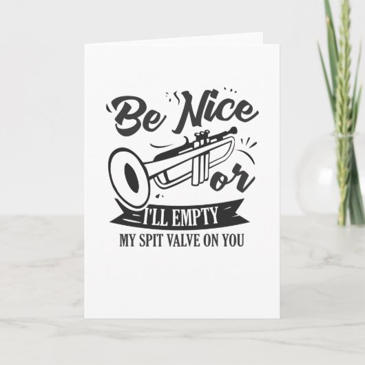 Trumpet Player Karte (Vorderseite)