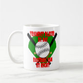 Trumpet Player Lieben Baseball Kaffeetasse (Links)